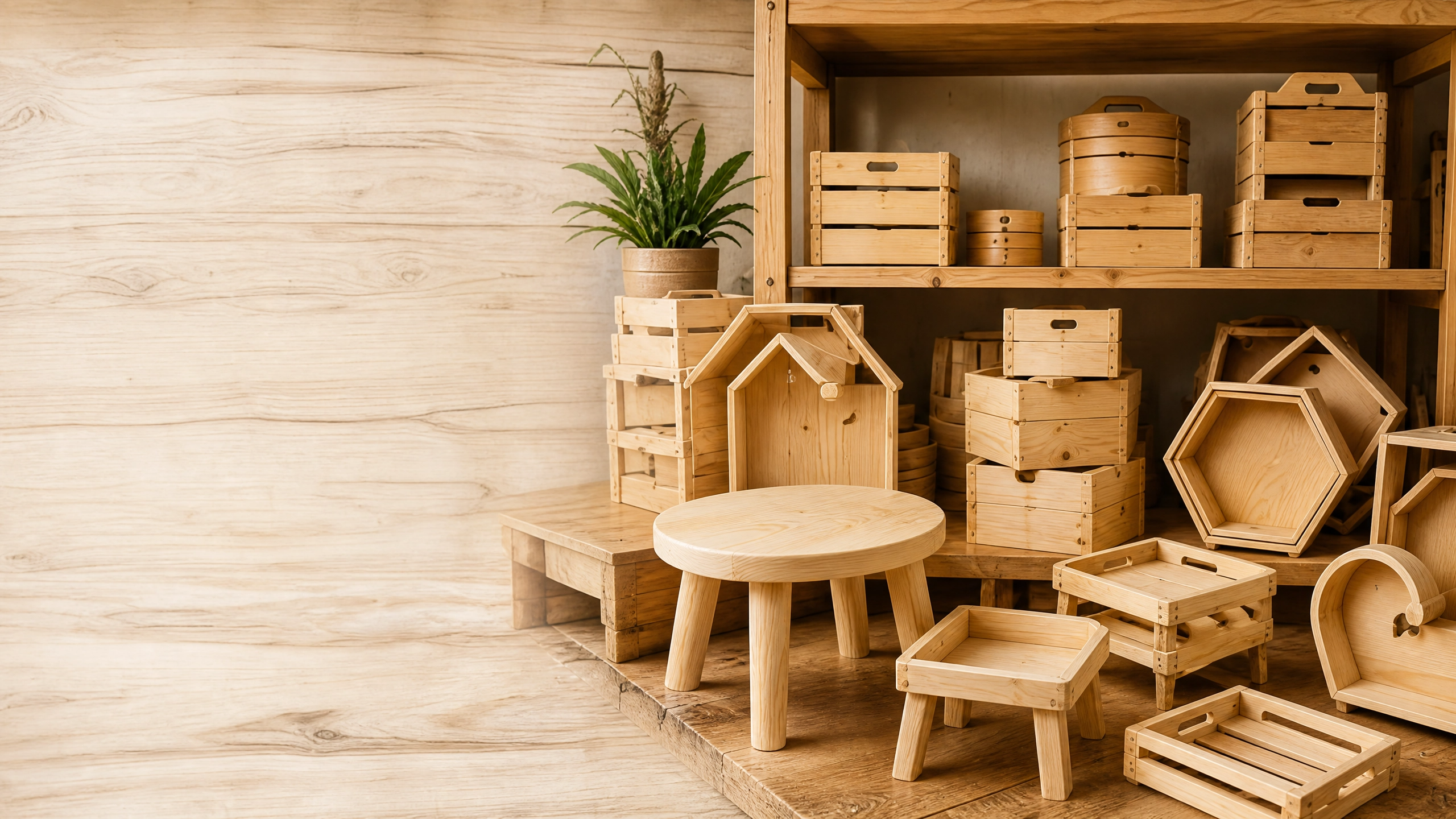 Productos artesanales de madera Creaciones J&J