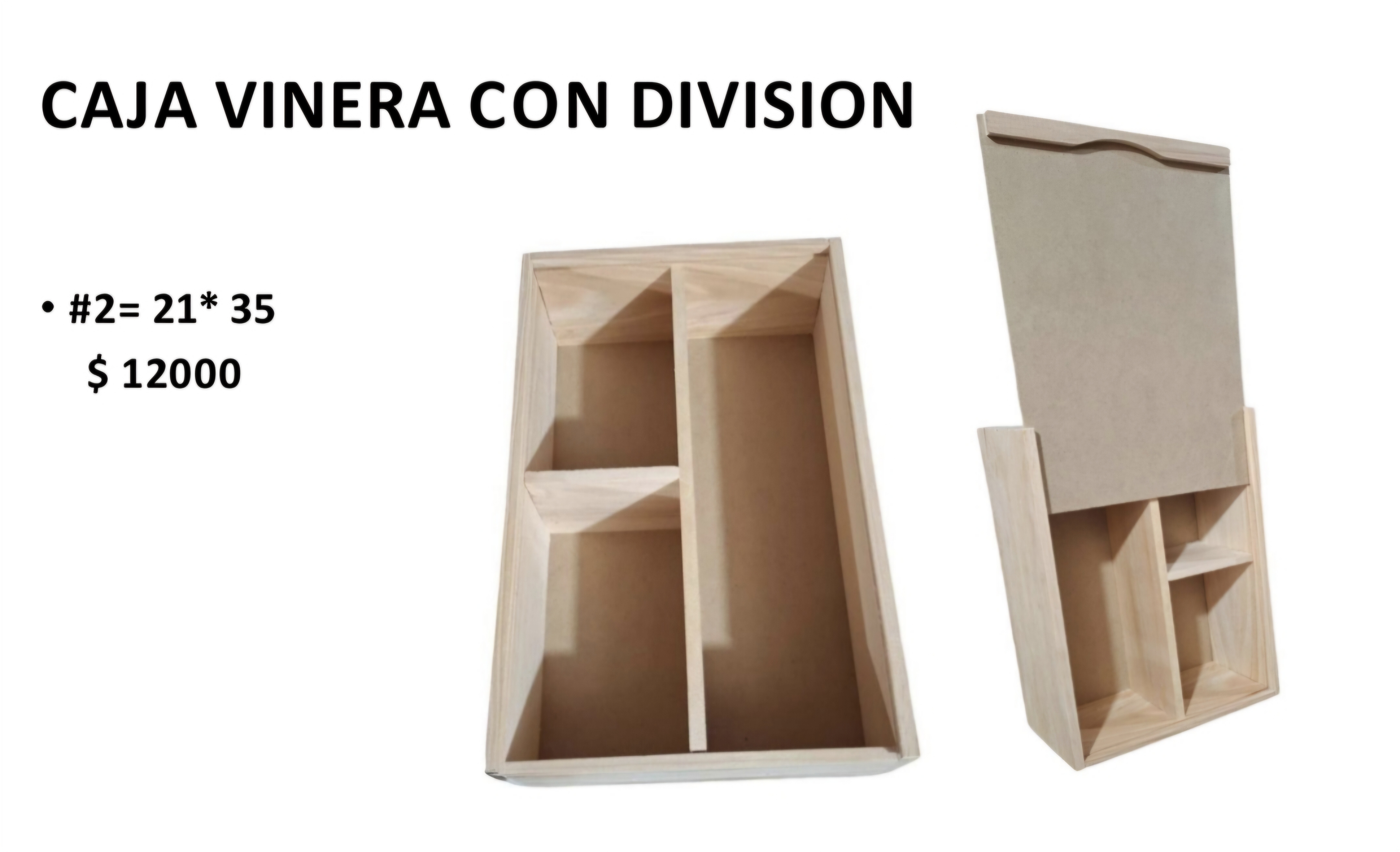 Caja Vinera con División