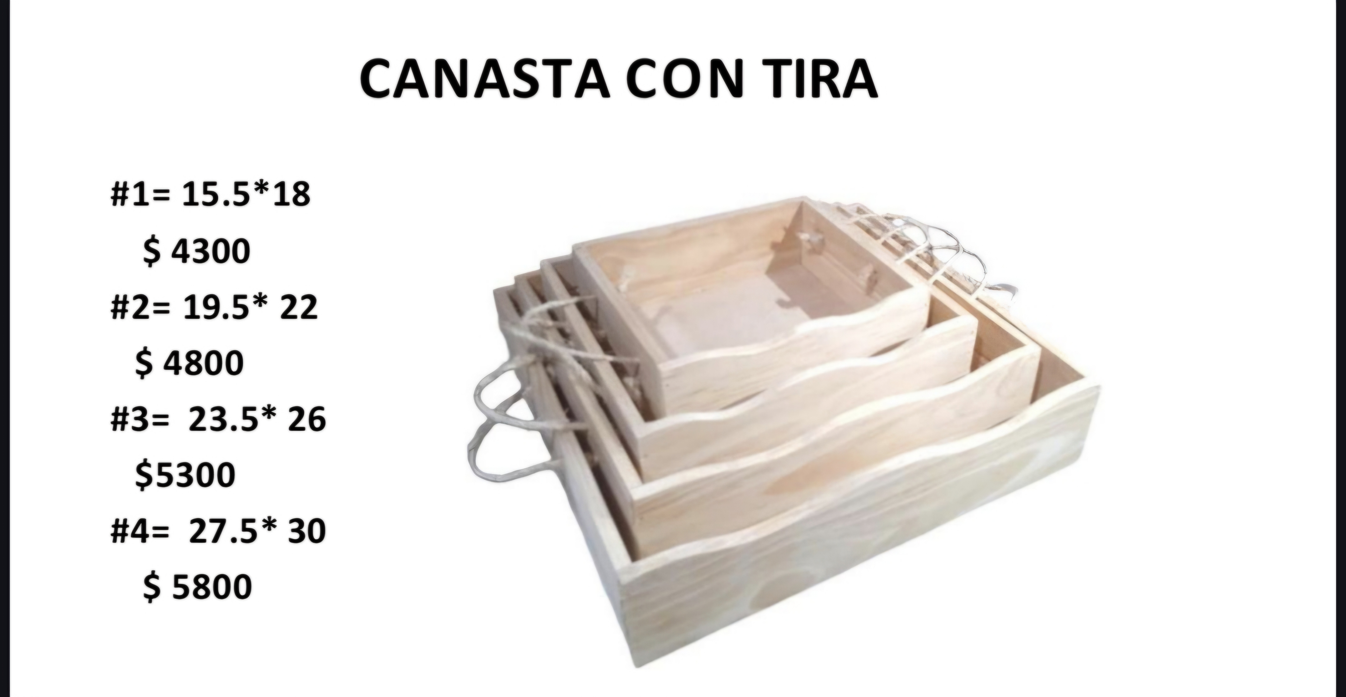 Canasta con Tira