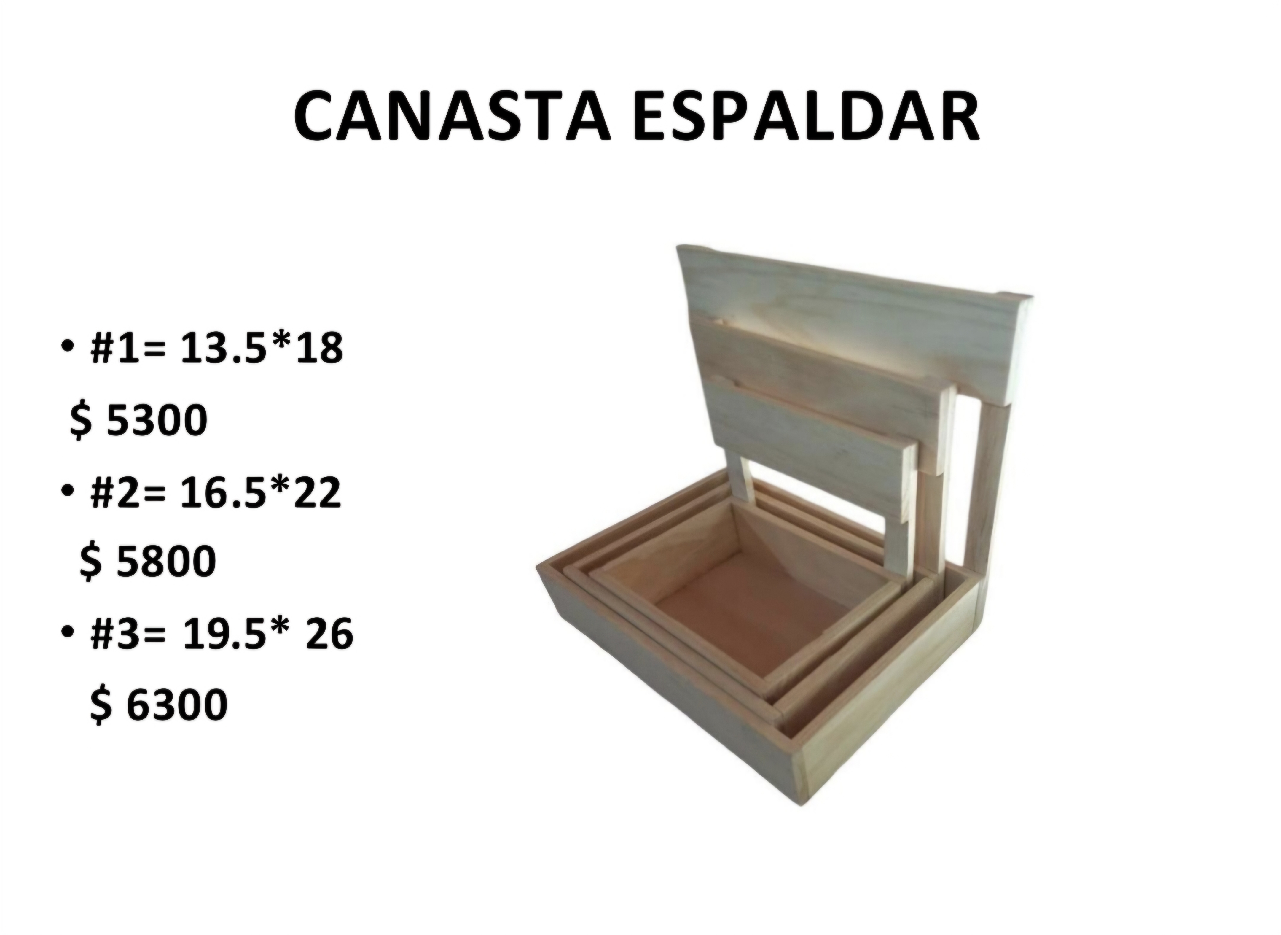Canasta Espaldar