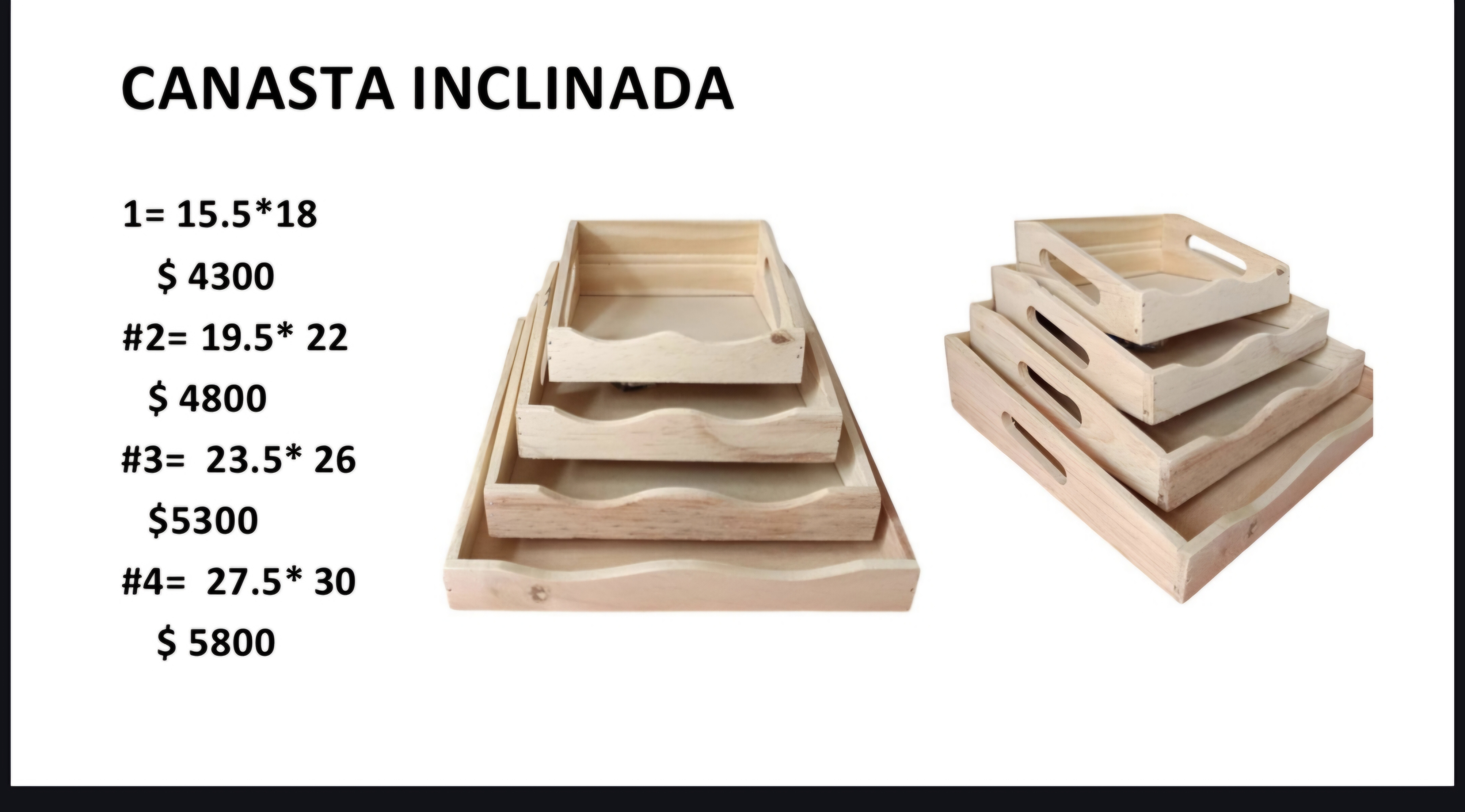 Canasta Inclinada