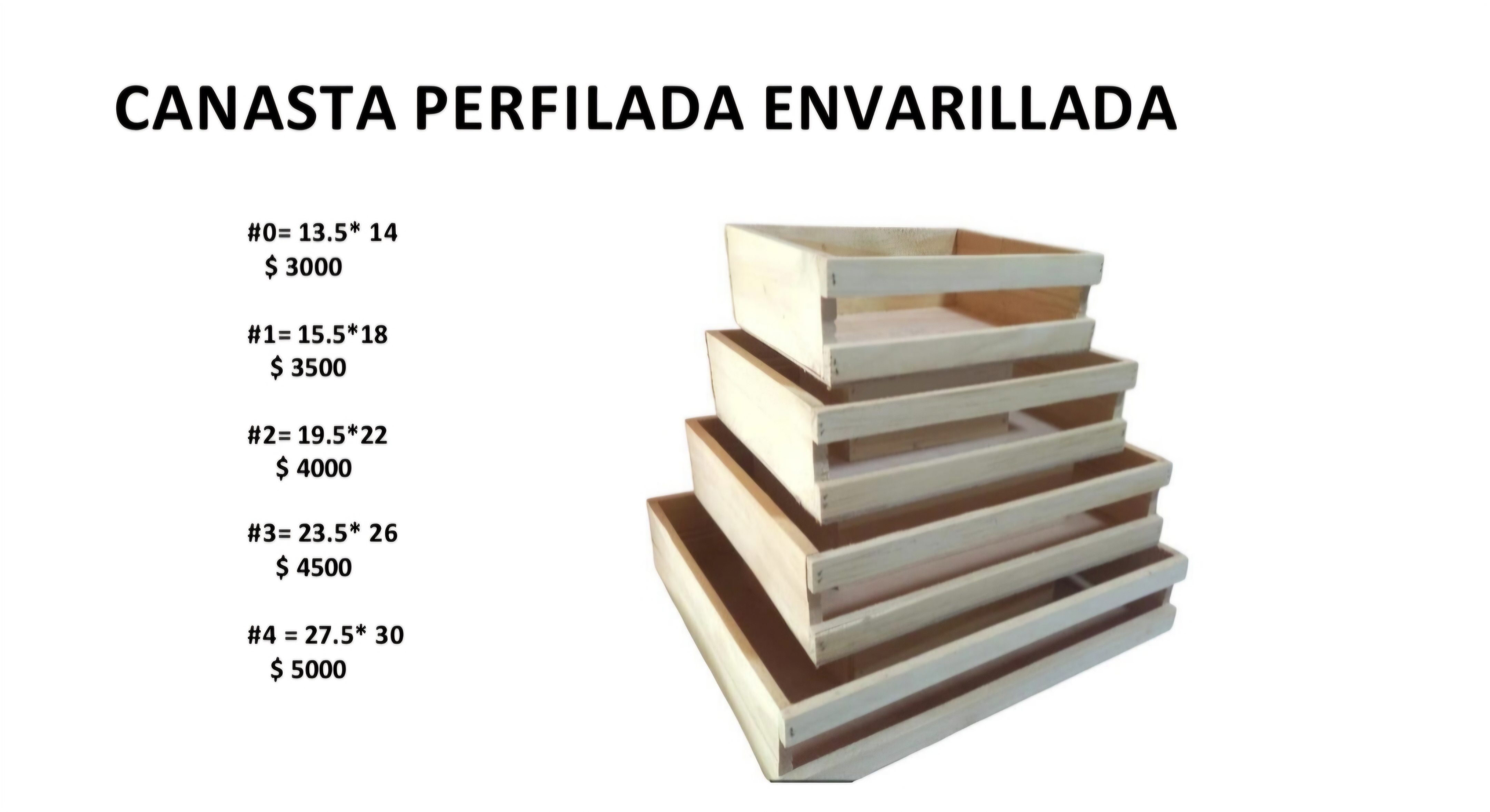 Canasta Perfilada Envarillada